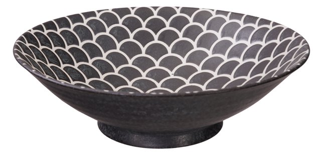 Matzwarte Kom - Onyx Noir - 1400ml 25 x 7.4cm