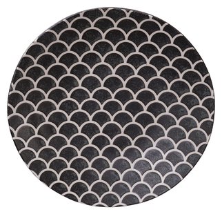 Matzwart Bord - Onyx Noir Collectie - 25 x 3.7 cm