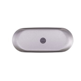 Ovaal Dienblad - Vintage Stijl - Metaalkleur 23 x 9,7 cm