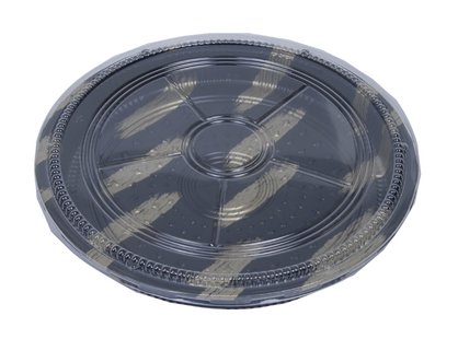 Afhaalbakje met deksel - Transparant Kunststof - 25 stuks - 38 x 4 cm