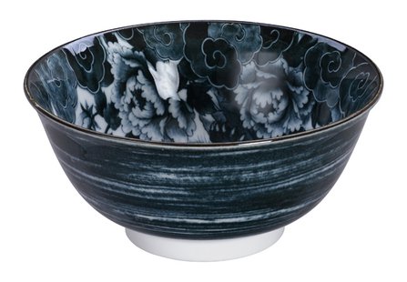 Japans porseleinen kom - Tokyo Design Studio - Japonism - Zwart - 15x7cm