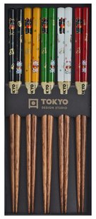 Eetstokjes - Tokyo Design Studio - Lucky Cat - 5 paar