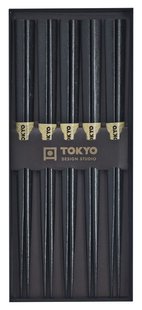 Eetstokjes Giftbox Zwart Hout - Tokyo Design Studio - 5 stuks