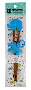 Kinder Eetstokjes Olifant - Tokyo Design Studio - Blauw - 20 cm