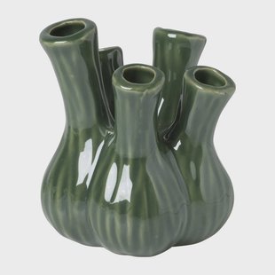 Tulpenvaas klein - groen - ø13.5x16 cm