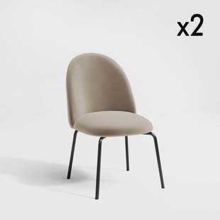 Set van 2 eetkamerstoelen Freja velvet | SIA Home Set van 2 eetkamerstoelen Freja velvet | SIA Home