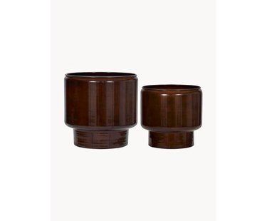 Handbeschilderde plantenbakken Oasis, 2-delig