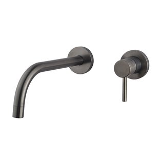 Afbouwdeel Wastafelkraan Wiesbaden Slim Eenhendel Met Coldstart Gunmetal