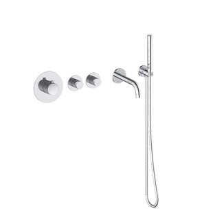 Badset Inbouw Deluxe Sanilux Giles Met Box Thermostaat Chroom