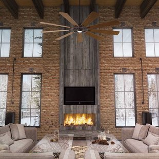 KICHLER Plafondventilator Gentry 85 donker walnoot/wit