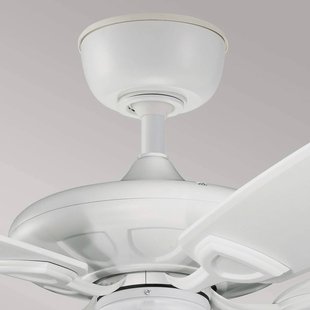 KICHLER Plafondventilator Kevlar 60 IP44, wit, Ø 152 cm