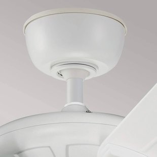 KICHLER Plafondventilator Kevlar 42 IP44, wit, Ø 107 cm