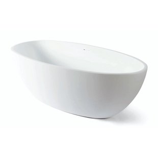 Vrijstaand Bad Luca Sanitair Primo Acryl 170x80x58 cm Incl. Afvoerset Mat Wit