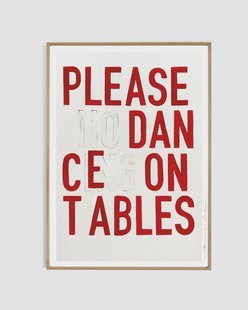 My Deer Art Shop - art print Dance - ingelijst - rood - 50 x 70 cm