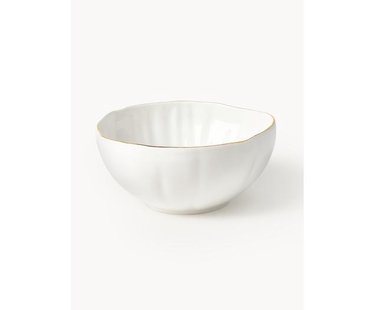 Porseleinen schalen Sali met reli&euml;f, 2 stuks