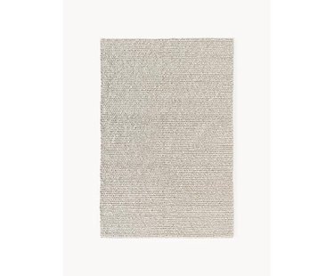 Dik gevlochten wollen vloerkleed Bruna