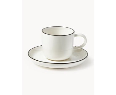 Geborduurde katoenen perkal kussensloop Rudy met kerstmotieven