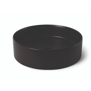 Waskom Luca Sanitair Ceramics Rond 39,4x39,4x11,5 Keramiek Mat Zwart