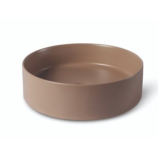 Waskom Luca Sanitair Ceramics Rond 39,4x39,4x11,5 Keramiek Mat Cappuccino