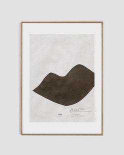 My Deer Art Shop - art print Bisous - ingelijst - zwart - 40 x 50 cm