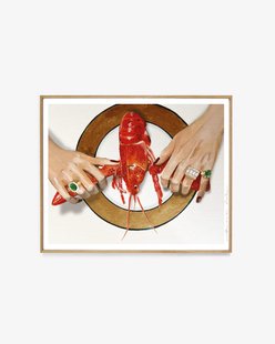 My Deer Art Shop - art print The lazy lobster - zonder lijst - 21 x 29.7 cm