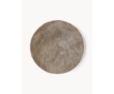 Rond hoogpolig vloerkleed Leighton