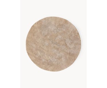 Rond hoogpolig vloerkleed Leighton
