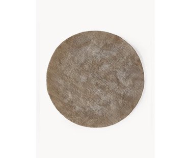 Rond hoogpolig vloerkleed Leighton