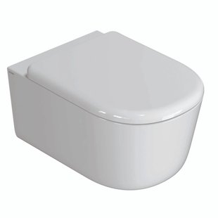 Wandcloset Globo Lalita 54x36 cm Cleanstorm Glans Wit