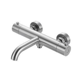 Badthermostaat Best Design Ore Opbouw HOH 15 cm Rond RVS