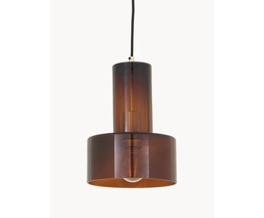 Kleine hanglamp Flowy van glas