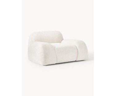 Loungefauteuil Wolke van teddy-boucl&eacute;