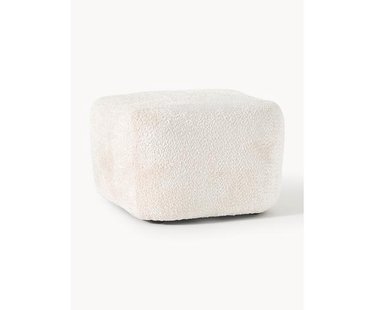 Voetenbank Wolke van teddy-boucl&eacute;