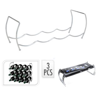 Excellent Houseware Wijnrek Stapelbaar Chroom