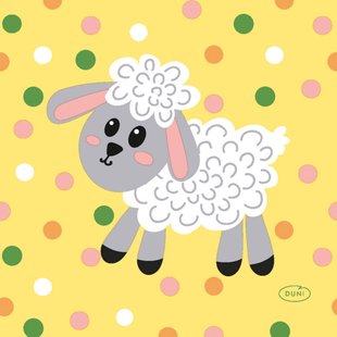 Paas Servetten Hoppy Easter 24X24 Cm