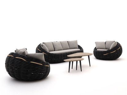 Apple Bee Cocoon/ROUGH-K stoel-bank loungeset 5-delig - Laagste prijsgarantie!