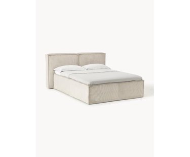 Corduroy boxspring bed Lennon