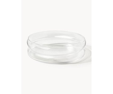 Mondgeblazen serveerschaal Bubbly