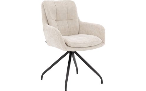 Goossens Eetkamerstoel Mirthe, Met armleuning