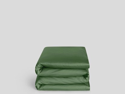 Yumeko Kinderdekbedovertrek katoen satijn mid olive 100x135 100% biologisch en fairtrade katoen, satijn geweven