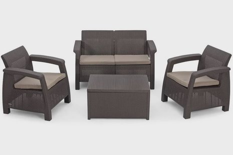 Loungeset Connor met opbergtafel | NADUVI Collection