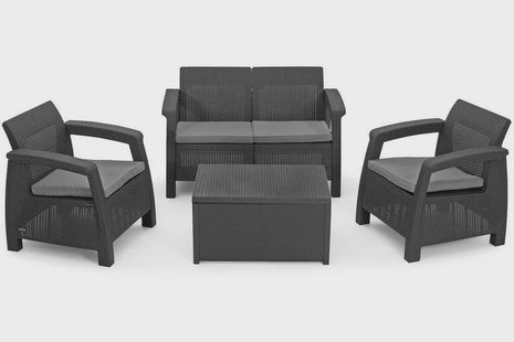 Loungeset Connor met opbergtafel | NADUVI Collection