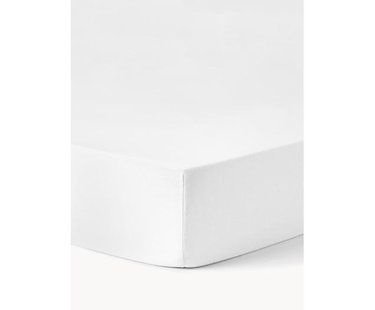 Topper hoeslaken Airy, gewassen linnen