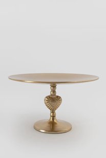 Goudkleurig taartplateau met hart