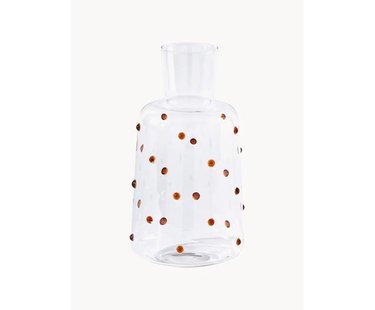 Mondgeblazen karaf Nob van borosilicaatglas, 2 L