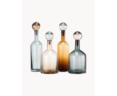 Decoratieve flessenset Chic, 4-delig