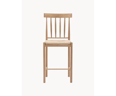 Handgemaakte eikenhouten barstoelen Eton, 2 stuks