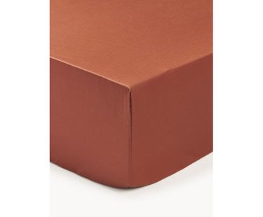 Katoensatijnen hoeslaken Premium