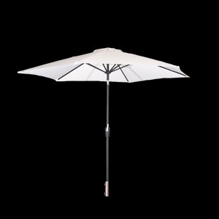 Brandon verstelbare parasol wit - Ø3 m