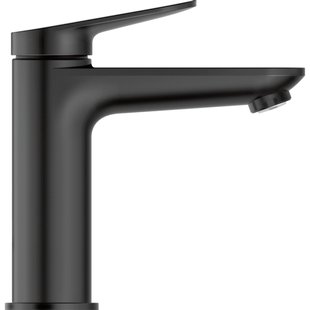 Duravit Wave Wastafelmengkraan - m-size - eengreeps - zonder waste - voorsprong 12.2cm - zwart mat wa1020002046